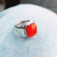 انگشتر عقیق اصل باعث رزق و روزی و دفع بلا