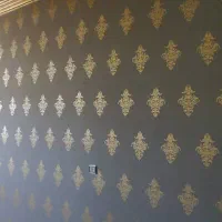 رنگ کاری ساختمان طرح کاغذ دیواری درب وپنجره