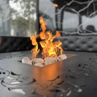 میز اتشین فضای باز در آستانه