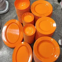 سرویس ملامین گرد/نارنجی/نشکن/قیمت قبل ارسال رایگان|ظروف سرو و پذیرایی|مشهد, کارمندان دوم|دیوار