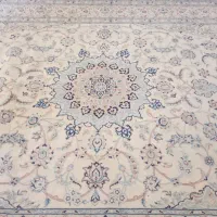 یک جفت فرش 9متری نایین  کرک ابریشم