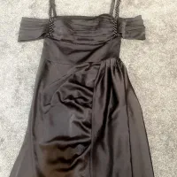 لباس مجلسی ساتن آمریکایی آف شول ر سایز۴۰|لباس|شهریار, شهرک شاهد|دیوار