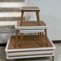 میز عسلی ۴ تیکه در حد نو