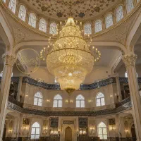 طراحی و تولید سفارشی لوستر مسجدی مدل فلک الافلاک