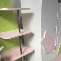 فروش تخت کمد کامل کودک|تخت و سرویس خواب|بافق, |دیوار