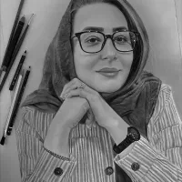 تابلونقاشی سیاه قلم چهره،رنگ روغن،مدارنگی دکوراتیو|تابلو، نقاشی، عکس|قم, آزادگان|دیوار