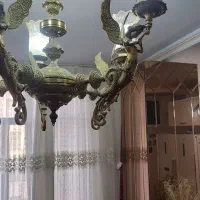 لوستر برنز عتیقه قدیمی|لوستر و چراغ آویز|تهران, حکیمیه|دیوار