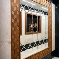 تولید، پخش و اجرا انواع آئینه های دکوراتیو/آبشاری|آینه|مشهد, کلاهدوز|دیوار