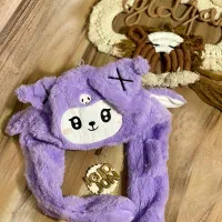 کلاه پمپی گوشگیر پاندا کرومی صورتی کلاه گوش دار|کفش و لباس بچه|تهران, دکتر هوشیار|دیوار