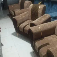 مبلمان 7نفره اسکارلت پایه چوبی وفلزی|مبلمان خانگی و میز عسلی|چابهار, |دیوار