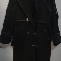 پالتو پاییزه زغالی رنگ سایز ۴۲ و ۴۴|لباس|پاوه, |دیوار