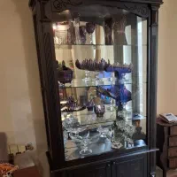 بوفه ویترین چوبی