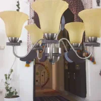 لوستر پنج شعله|لوستر و چراغ آویز|کرمانشاه, |دیوار