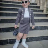 کت و دامن مجلسی مزونی بچگانه مناسب ۴سال