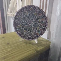 بشقاب مینا کاری بسیار زیبا و شیک|صنایع دستی و سایر لوازم تزئینی|قزوین, |دیوار