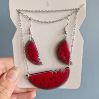 ست گردنبند و گوشواره خاص تک به قیمت عمده|بدلیجات|پاکدشت, پاکدشت (مامازند)|دیوار