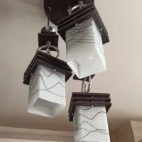 لوستر سه حبابه