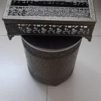 ست جادستمال و سطل فلزی لاکچری