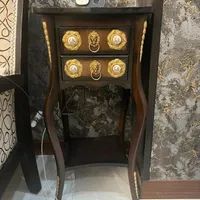میز تلفن چوبی