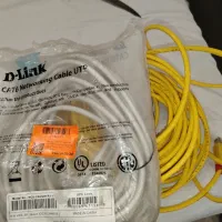 کابل شبکه D-link cat6 U green cat8 و کابل cat6زرد