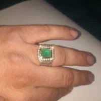 انگشتر جواهر  زمرد  پنج شیر افغانستان  رنگ خاص|جواهرات|خمینی‌شهر, |دیوار