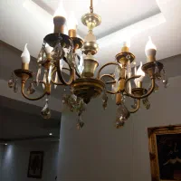 لوستر آبکاری طلا|لوستر و چراغ آویز|اراک, |دیوار
