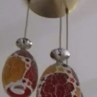 لوستر شیشه رنگی در حد نو