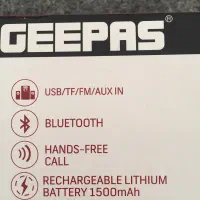 اسپیکر بلوتوثی geepas|پخشکننده همراه|همدان, |دیوار