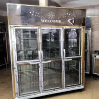 دوعدد یخچال استیل طلایی  6درب یک طرف نما