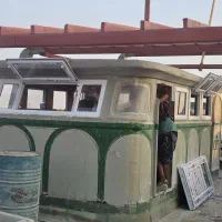 لنج چوبی و فایبر u.p.v.c