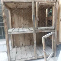 قفس چوبی کفتر مرغ و..
