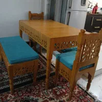 مبل چوبی وناهار خوری