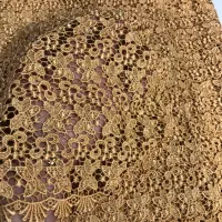 یک قواره گیپور جنس خیلی خوب یک مترو نیم رنگ نباتی