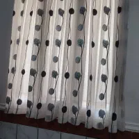 پرده پذیرایی پنجره ۱ونیمی ودرب هال ۱مترونیم