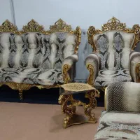 یک دست مبل سلطنتی طلایی|مبلمان خانگی و میز عسلی|جوانرود, |دیوار