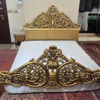 تخت دونفره تشک طبی ومیز آرایش وایینه|تخت و سرویس خواب|تهران, آشتیانی|دیوار