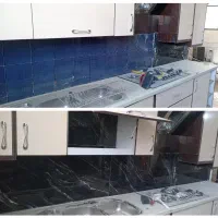 کاشیکاری چسبی بین کابینتی بازسازی