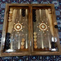 ست ترکیبی شطرنج و تخته نرد با چوب تمام گردو|اسباب‌‌بازی|کرمانشاه, |دیوار