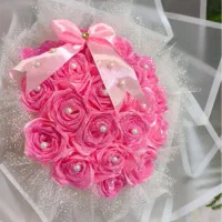 باکس و دسته گل روبانی جاودانه