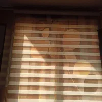 دوعدد پرده زبرا سالم در حد نو