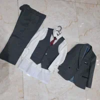 ست ۵تیکه کت وشلوار،جلیقه،پیراهن سفید و کروات