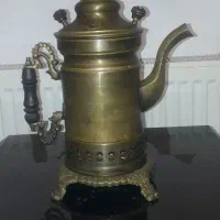 کتری برنجی شکاری هیزمی|کلکسیون اشیاء عتیقه|پردیس, فاز ۶|دیوار