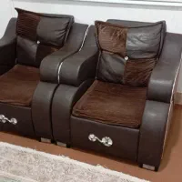 مبل ۷ نفره قهوه ای سوخته|مبلمان خانگی و میز عسلی|گنبد کاووس, |دیوار