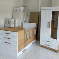 سرویس خواب تخت کمدمیزتحریرمیزآرایش سیسمونی|تخت و سرویس خواب|همدان, |دیوار