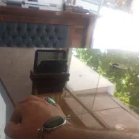 گمشده دستبند نقره  با سنگ حجر مشکی