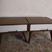 میز عسلی چوبی 2عدد فقط 4تومن