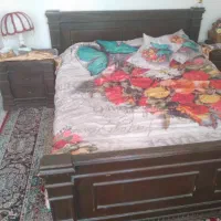 سرویس خواب دو نفره چوب راش با تشک|تخت و سرویس خواب|تهران, تهرانپارس شرقی|دیوار