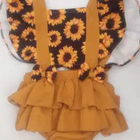لباس مجلسی و تل آفتابگردون بچه گانه