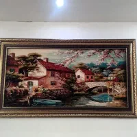 تابلو فرش ماشینی طرح منتظره