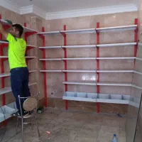 حفاظ دار برچسب خور/قفسه تک لاین دولاین/نصب|فروشگاه و مغازه|هشتگرد, هشتگرد قدیم|دیوار